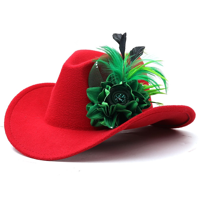 LOVA Fedora Hat in Red