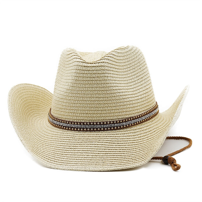 OSWALD Men's Straw Cowboy Hat