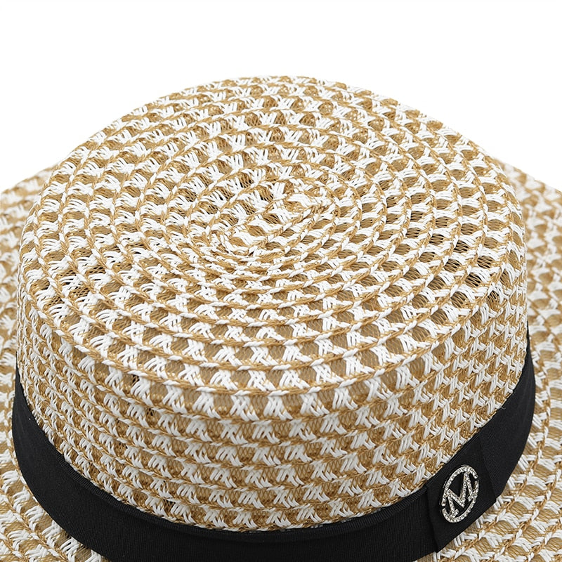 ROMINA Straw Boater Hat