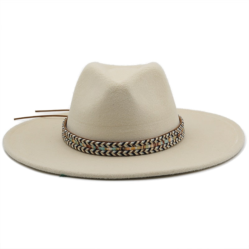 SLOANE Fedora Hat in Beige