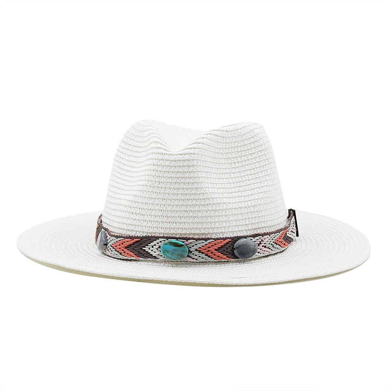 DARCIA Fedora Hat in White