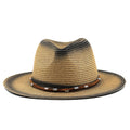 TEVY Fedora Hat in Khaki/Black