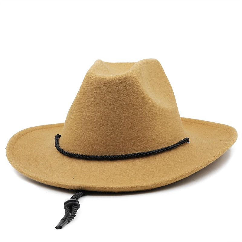 LEONIDAS Men's Felt Cowboy Hat