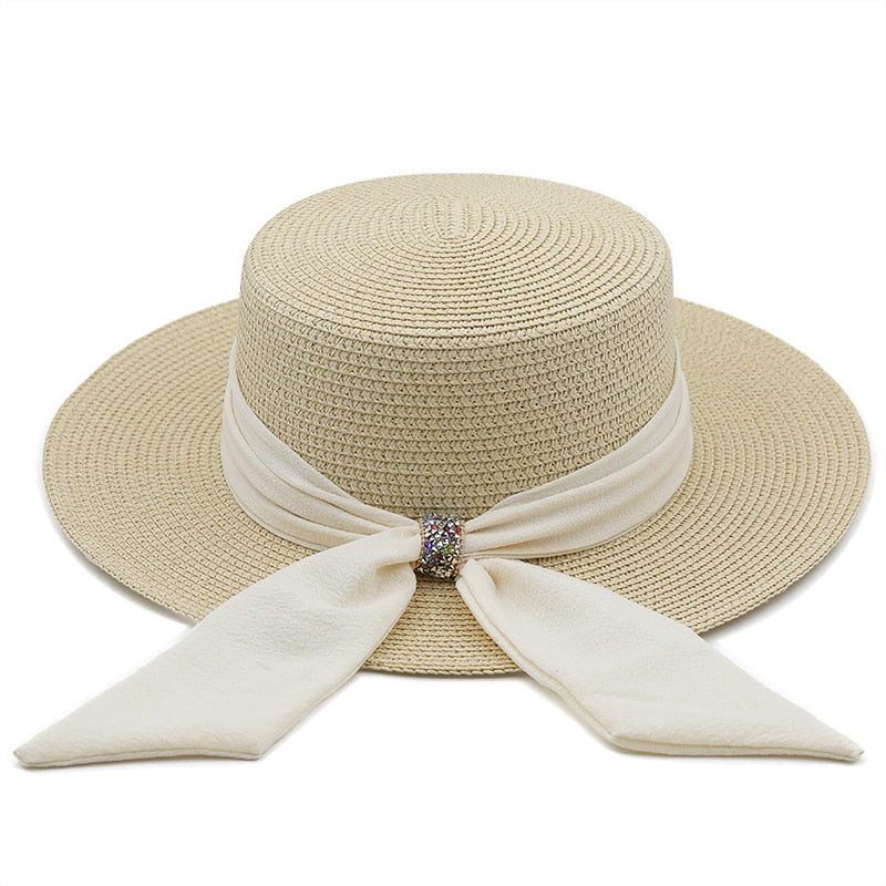 LILY Panama Hat in Beige