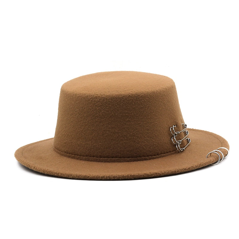 REILYNN Fedora Hat in Khaki