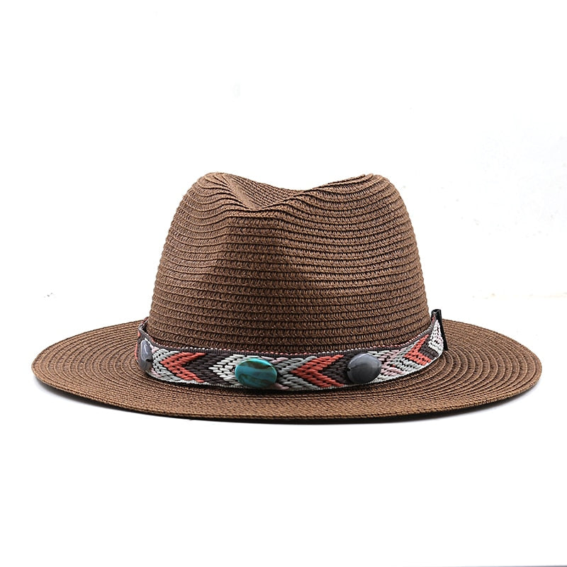 DARCIA Fedora Hat in Brown