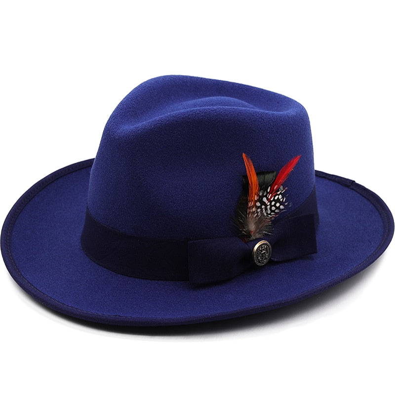 RIVA Fedora Hat in Navy