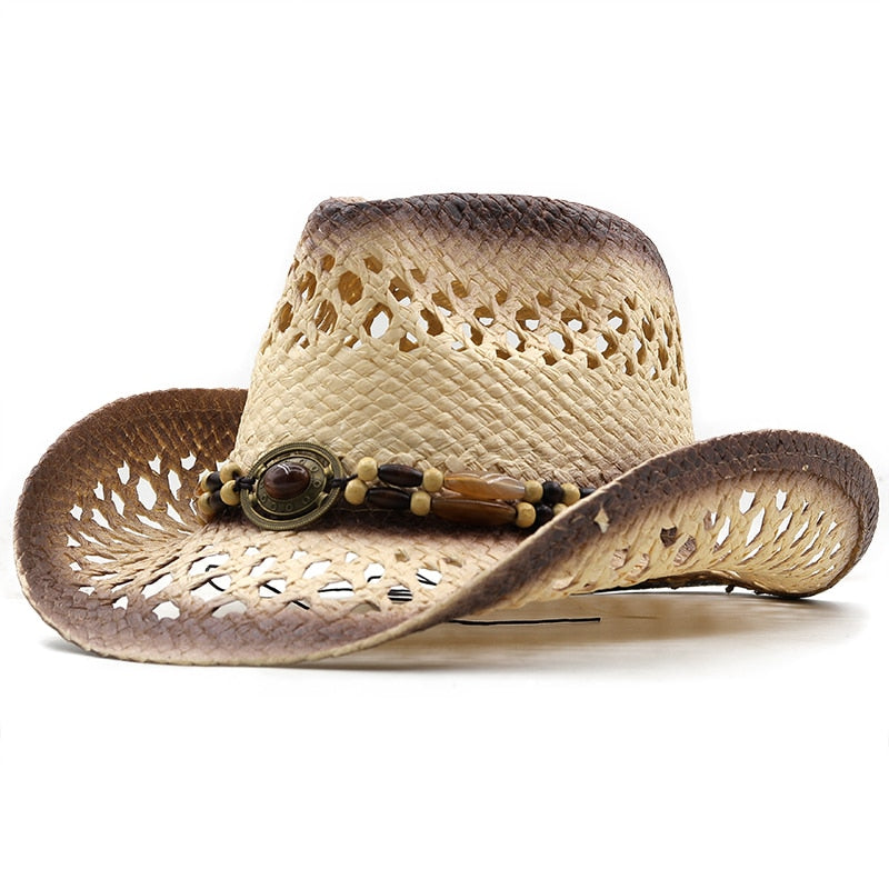 BOLESLAW Men's Straw Cowboy Hat