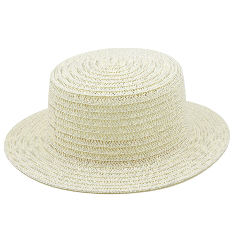 JANNAH Straw Boater Hat