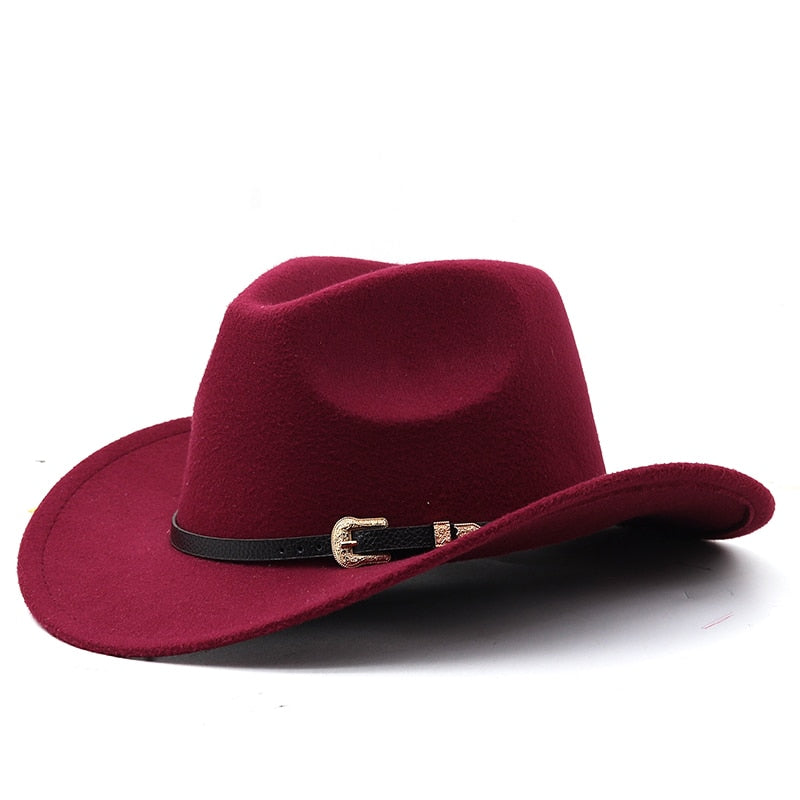 KEIVA Fedora Hat in Wine Red