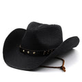 CONN Men's Straw Cowboy Hat in Black