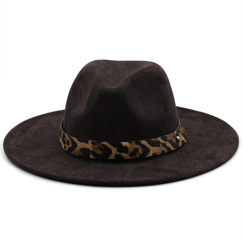 HINA Fedora Hat in Brown