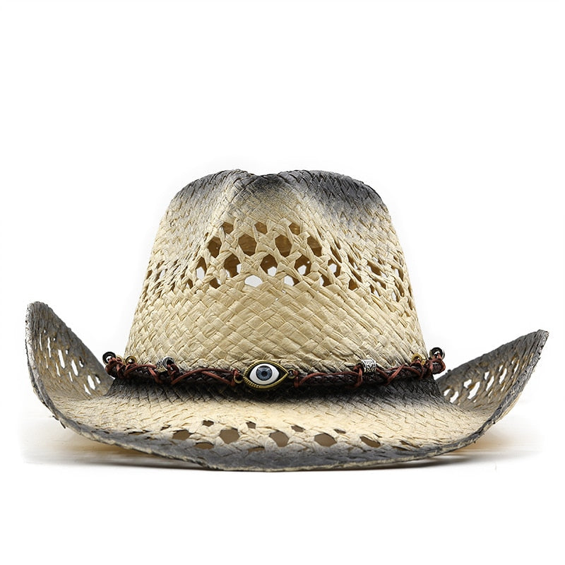 AFONSO Men's Straw Cowboy Hat