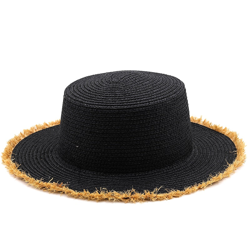 LIATA Panama Hat in Black