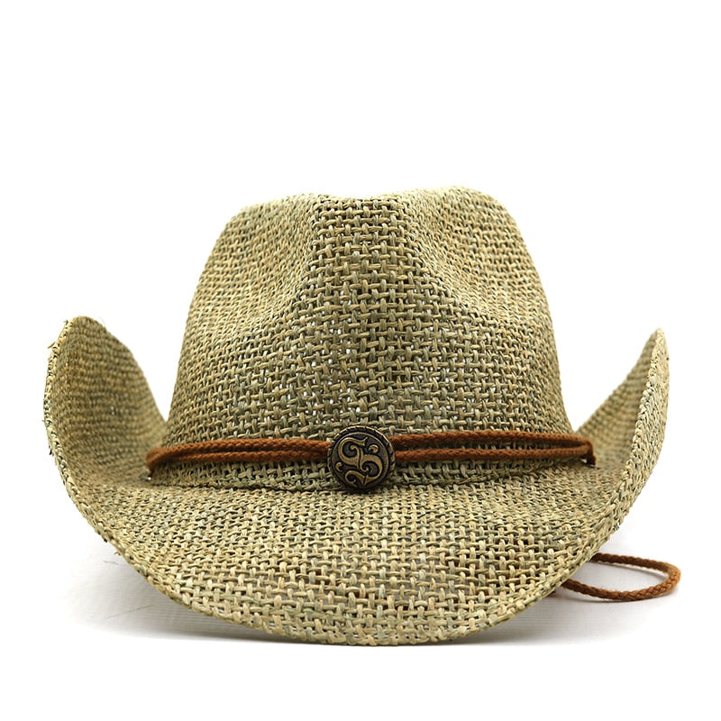 KENNETH Men's Straw Cowboy Hat