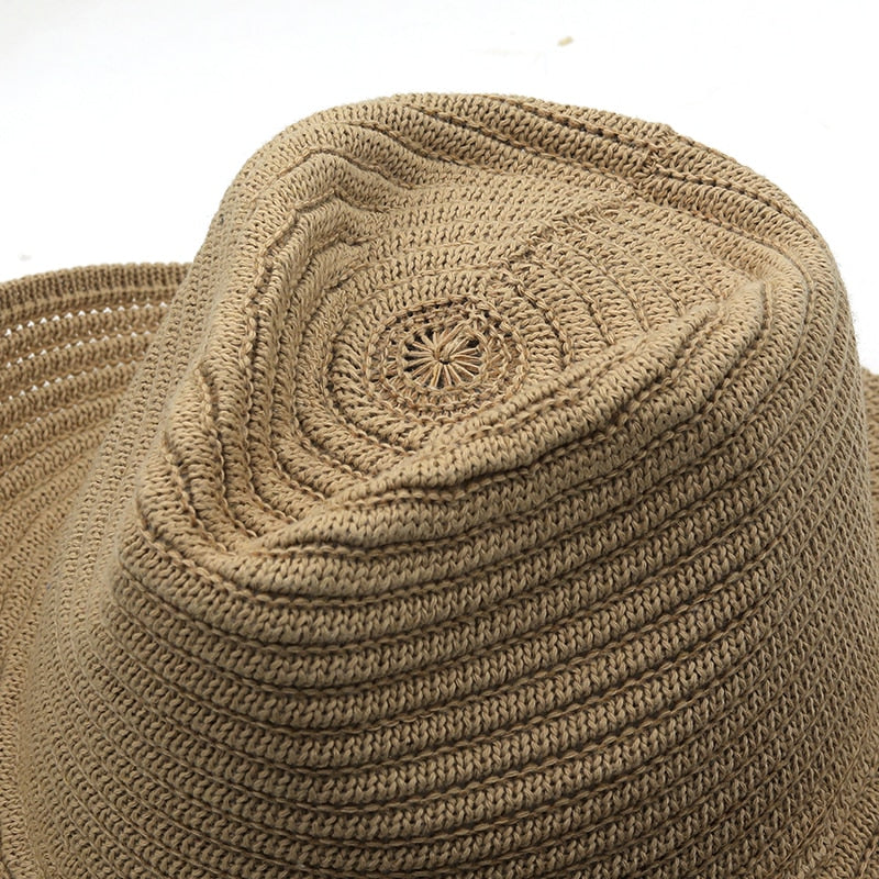 ROLLO Men's Straw Cowboy Hat
