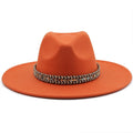 SLOANE Fedora Hat in Orange