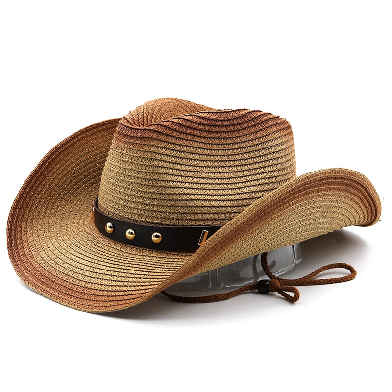 AUGUSTUS Men's Straw Cowboy Hat