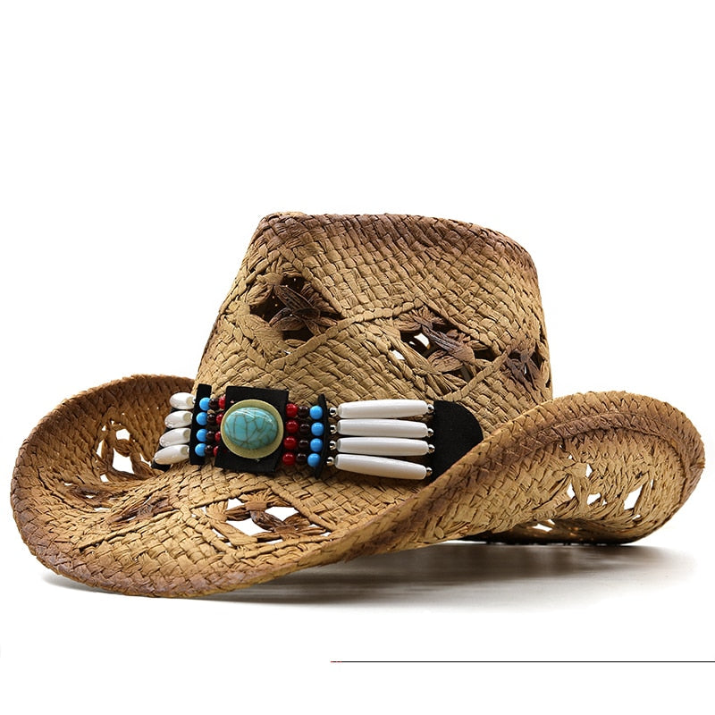 IVY Cowboy Hat in Khaki/Brown