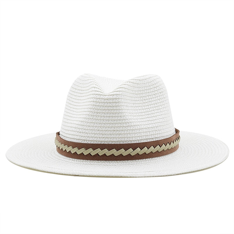 EYDISH Fedora Hat in White