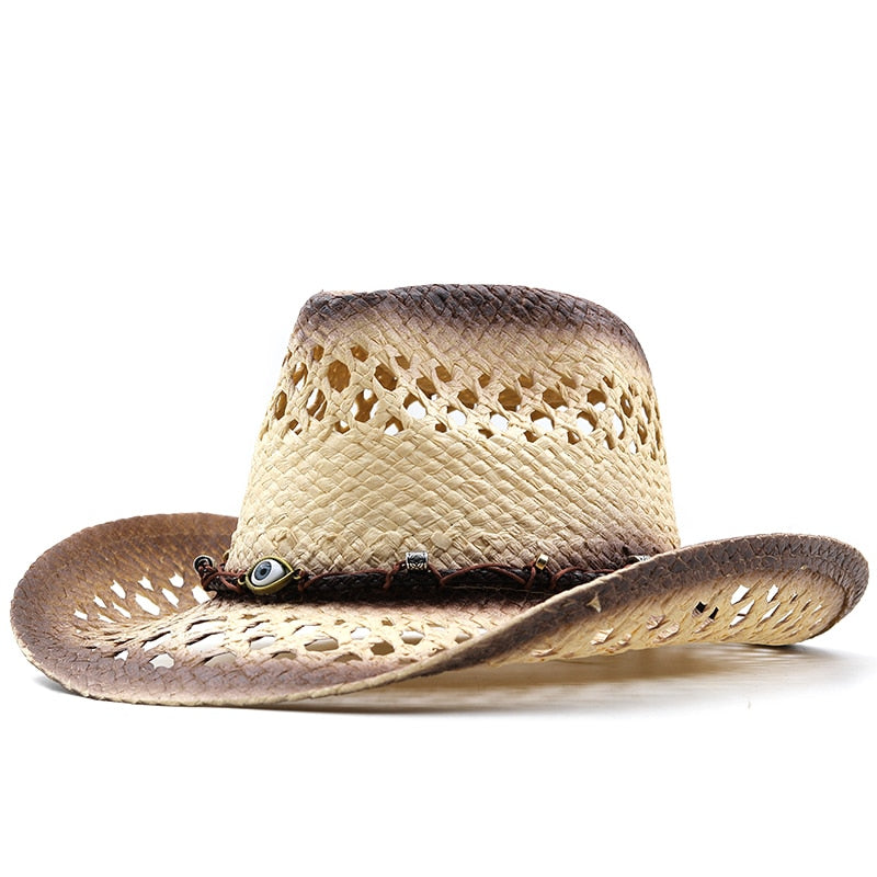 AFONSO Men's Straw Cowboy Hat