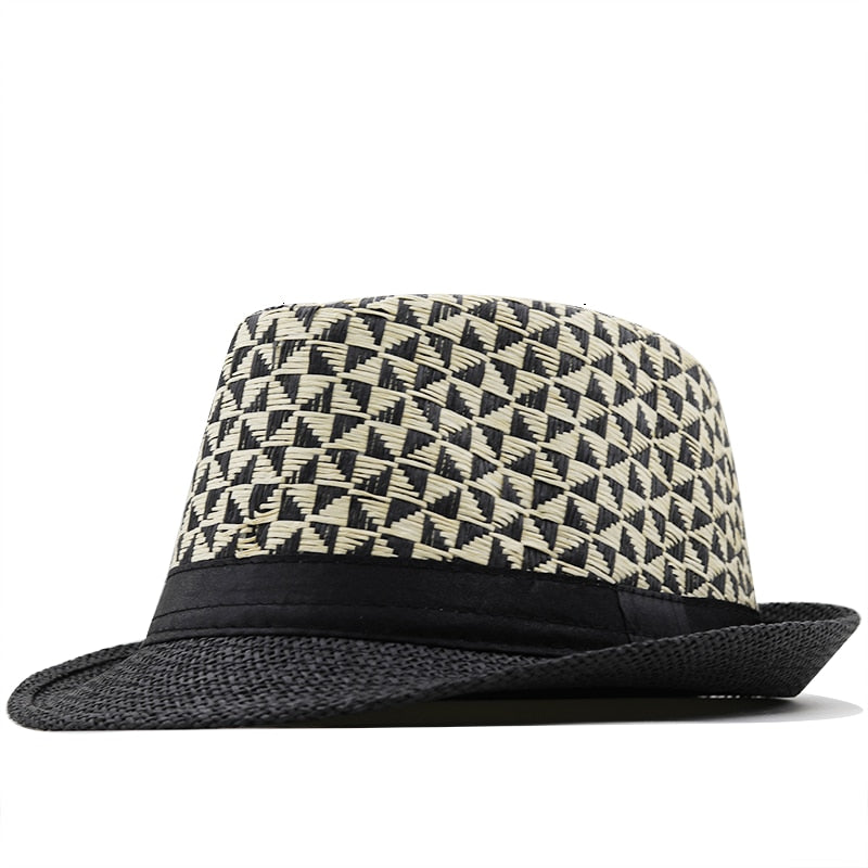 HEENA Panama Hat in Black