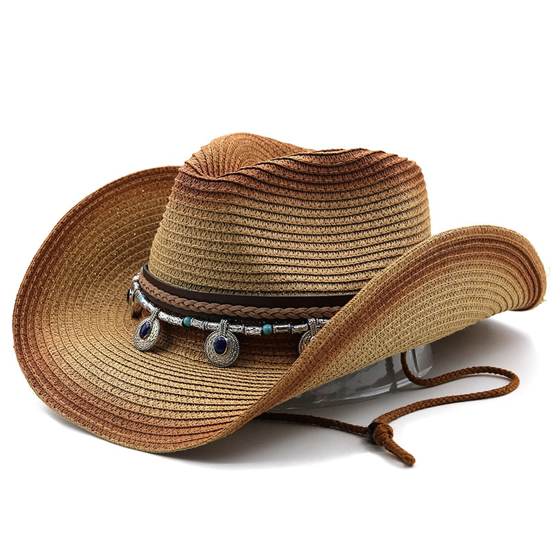 ARONA Cowboy Hat in Khaki/Caramel