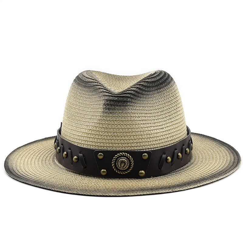 MARCUS Men's Straw Fedora Hat