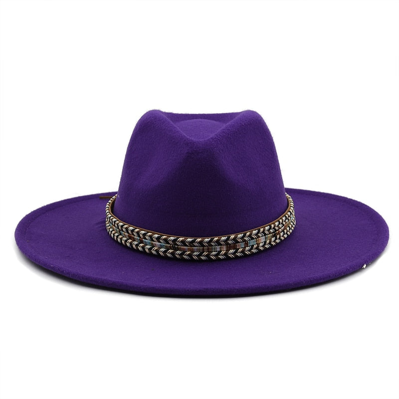 SLOANE Fedora Hat in Purple