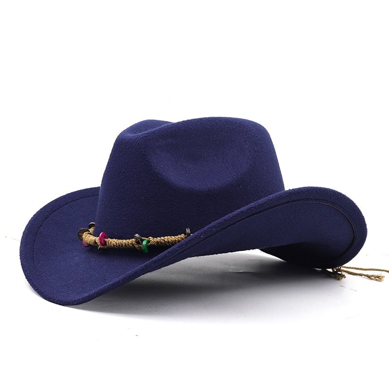 EISHRAH Fedora Hat in Navy