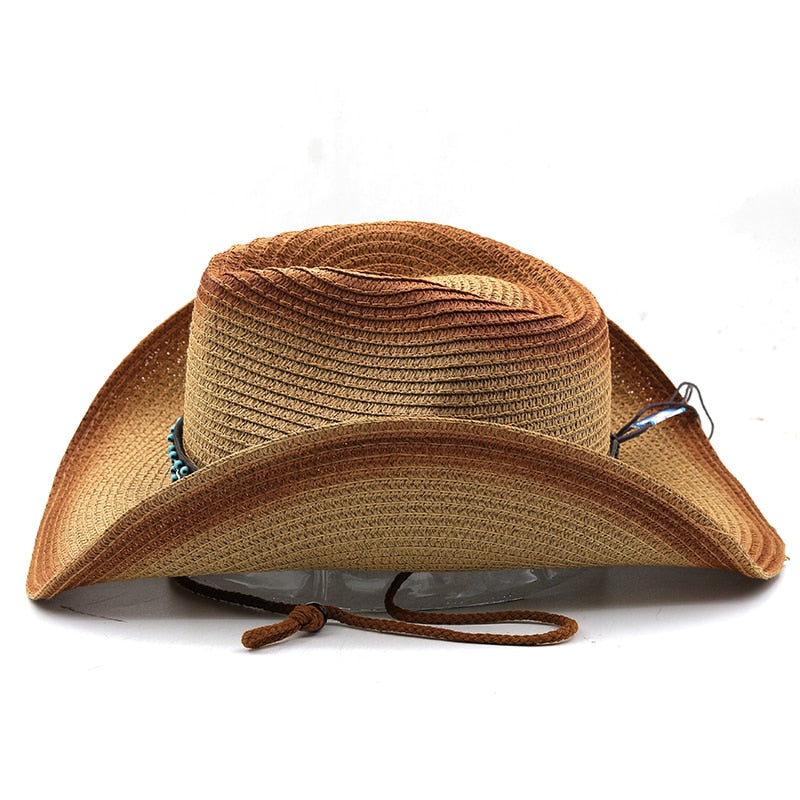 SARGON Men's Straw Cowboy Hat