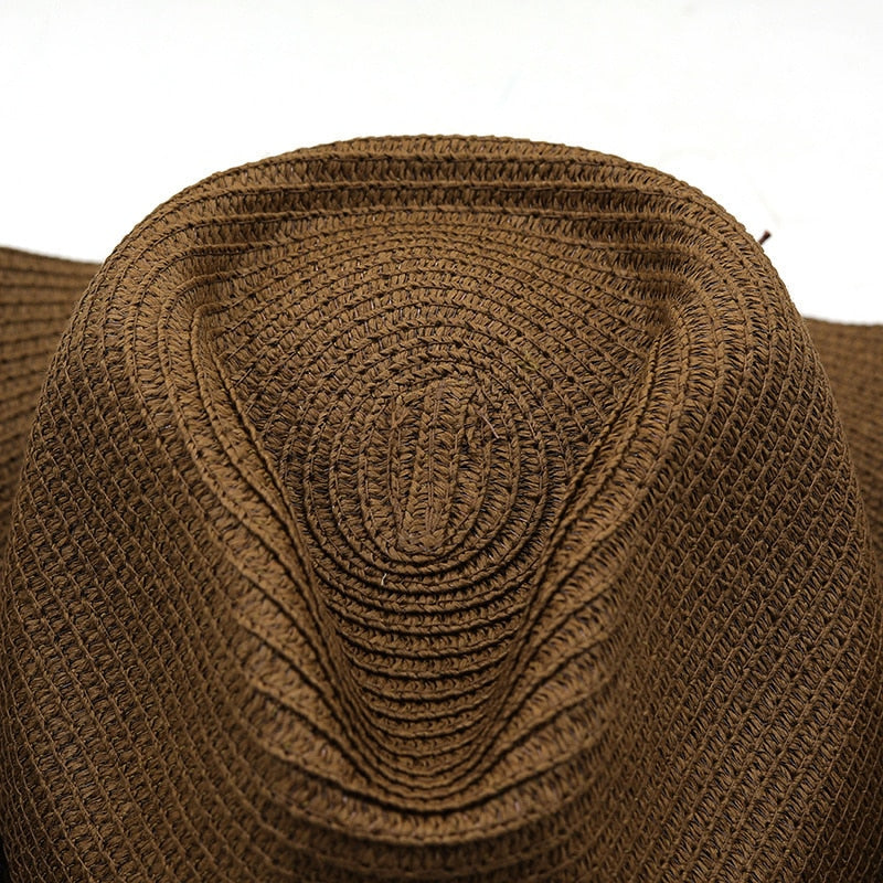 ALFONSO Men's Straw Cowboy Hat