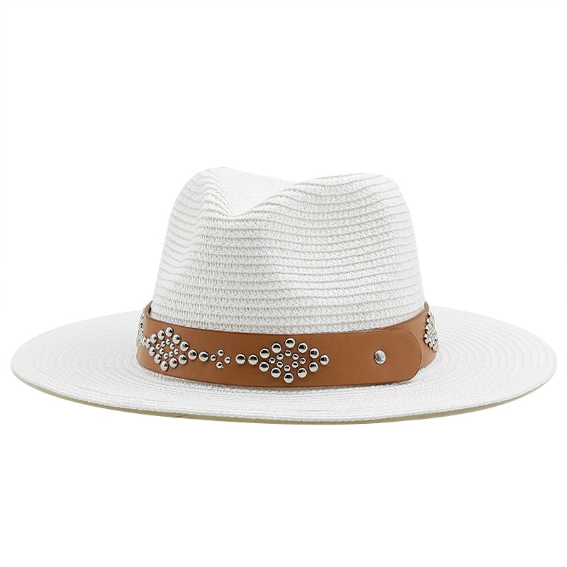 BERYL Fedora Hat in White