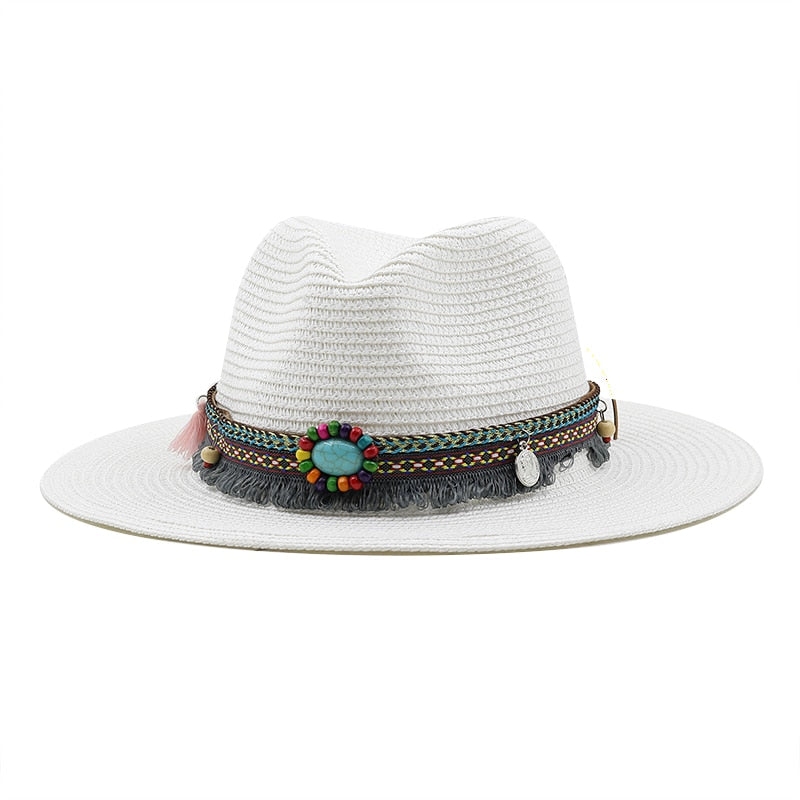 BASTINA Fedora Hat in White