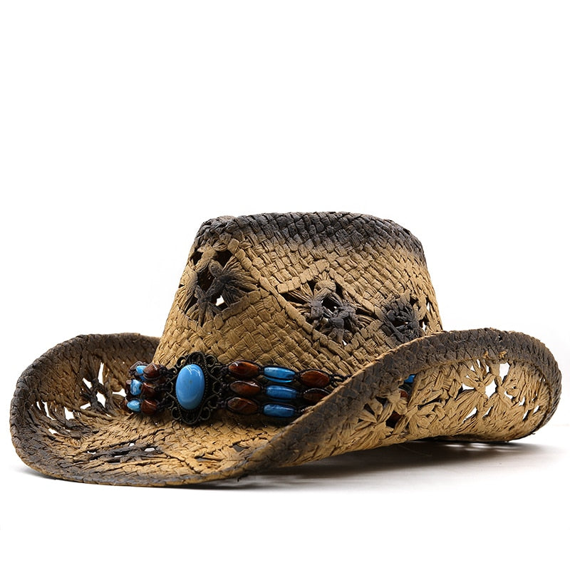 RYANN Cowboy Hat in khaki/Black