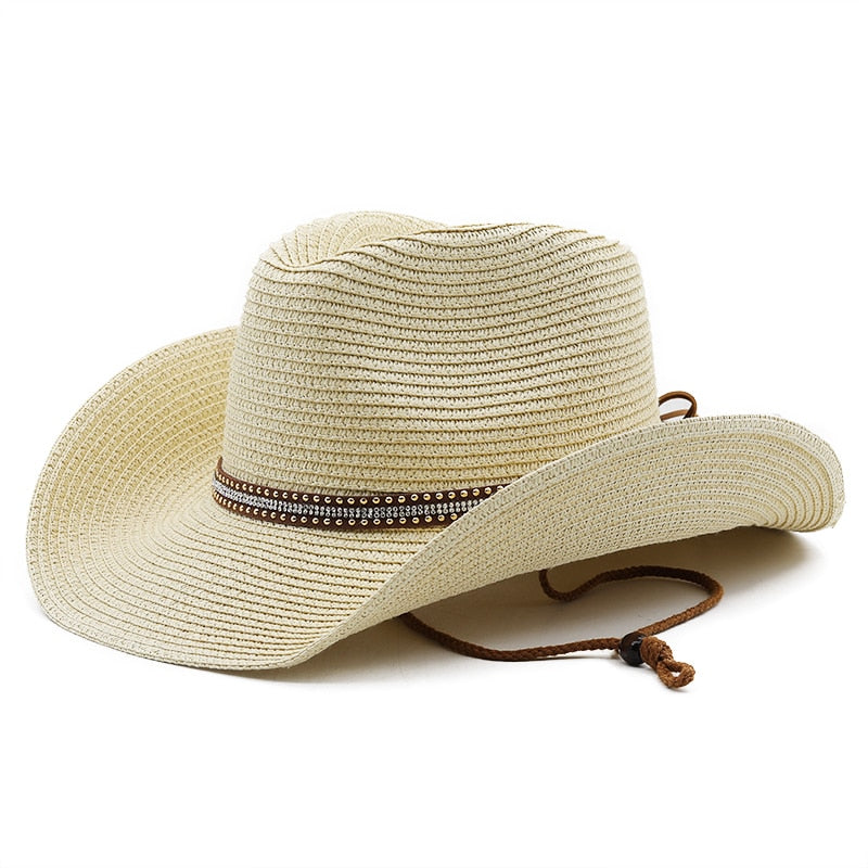 OSWALD Men's Straw Cowboy Hat