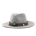 BASTINA Fedora Hat in Gray