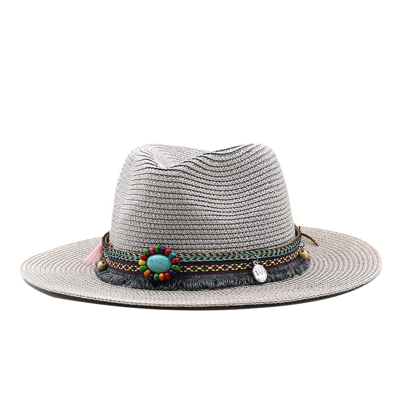 BASTINA Fedora Hat in Gray