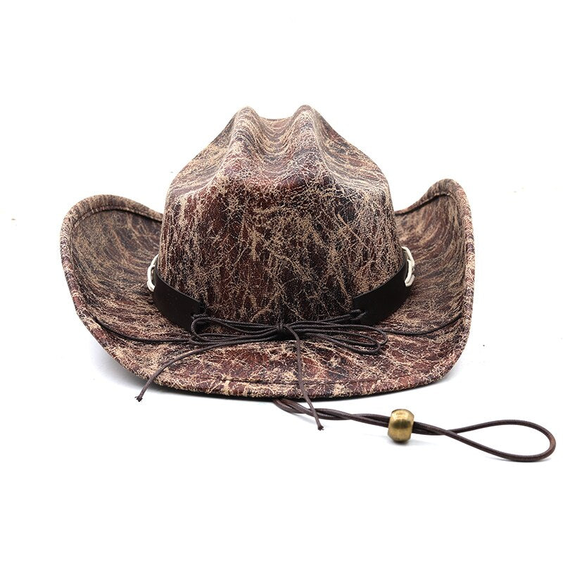 SAYA Leather Cowboy Hat