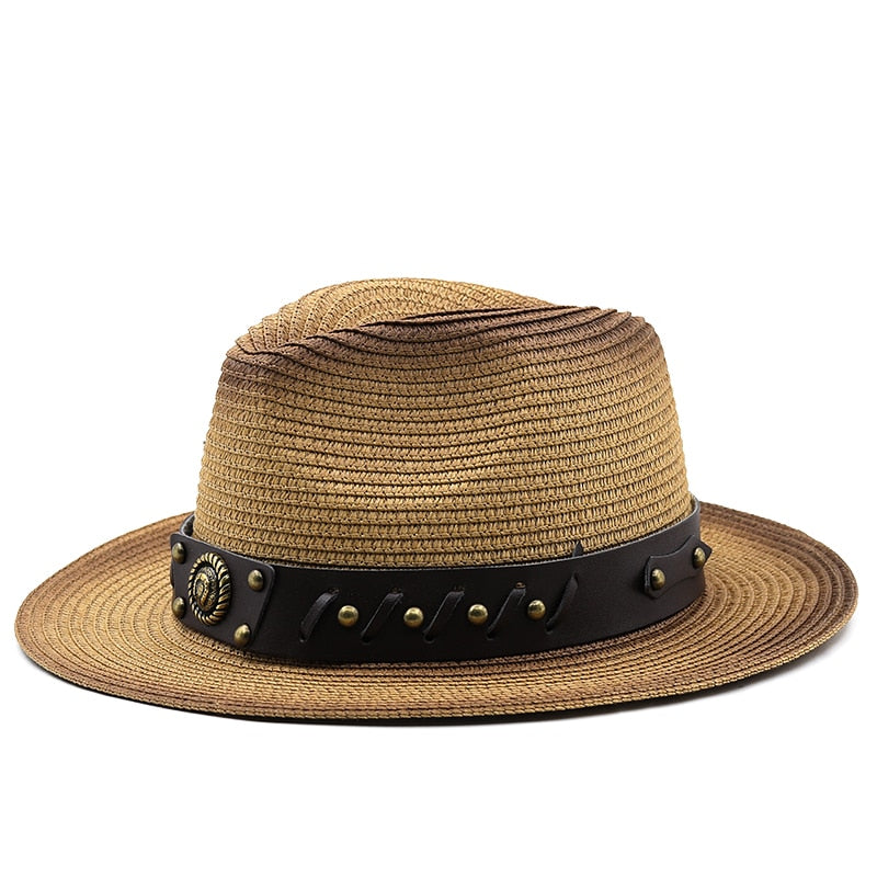 MARCUS Men's Straw Fedora Hat