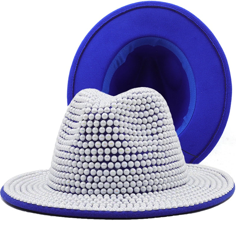 JOVINA Luxury Pearl Fedora