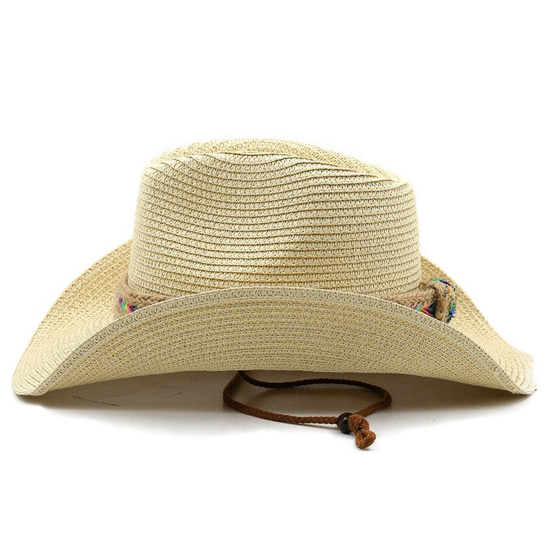 CASIMIR Men's Straw Cowboy Hat