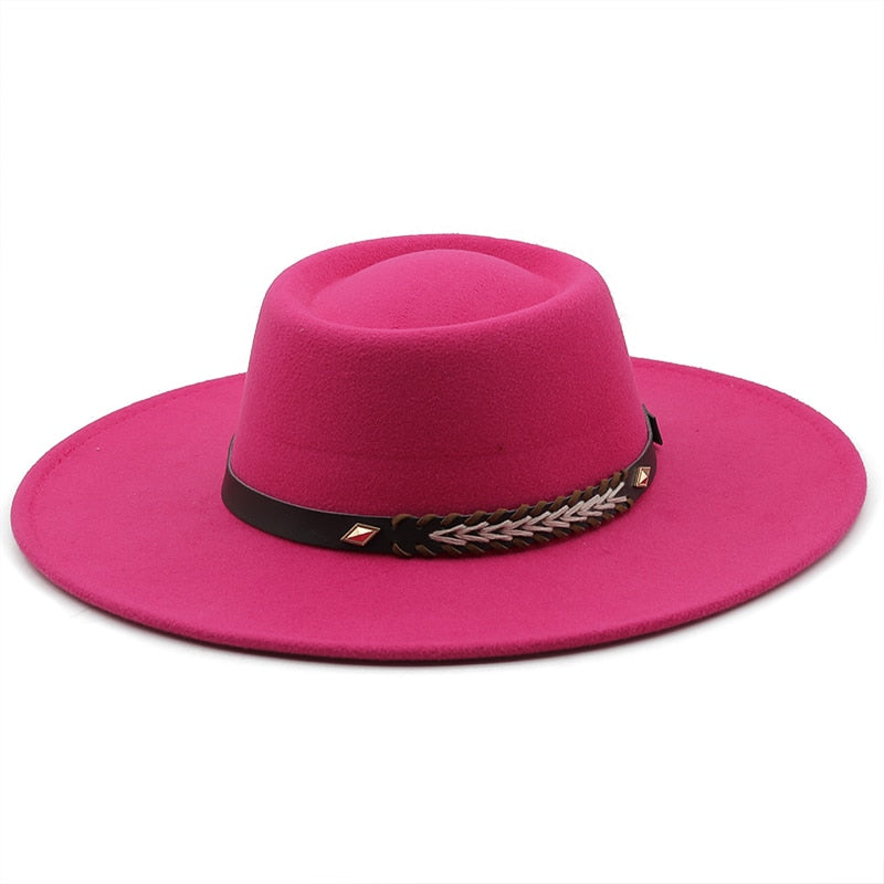 REGIANE Fedora Hat in Rose