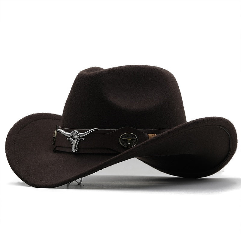 ATHELSTAN Men's Felt Cowboy Hat in Brown