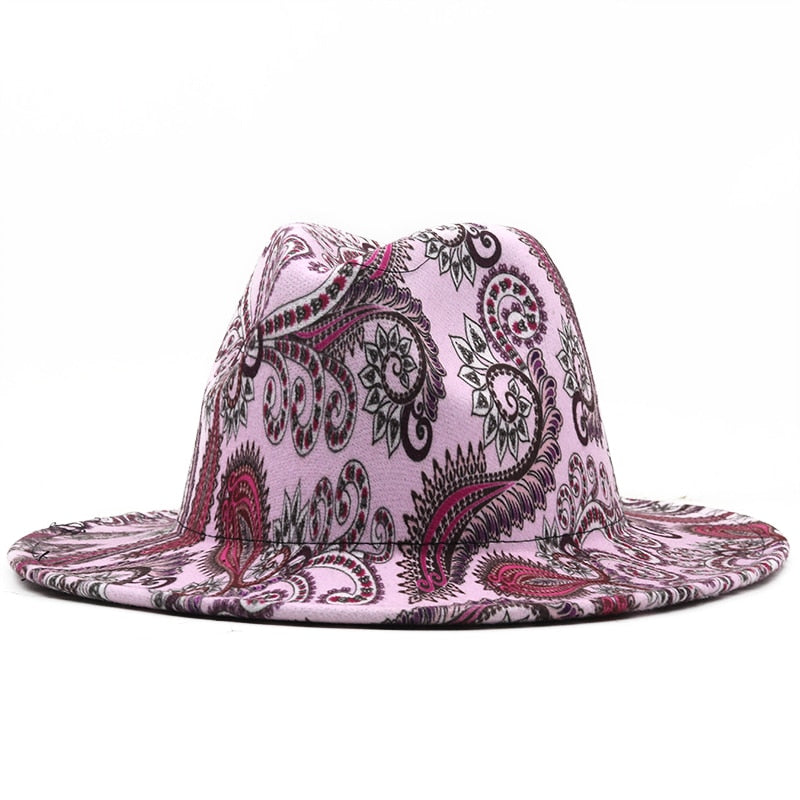 EASTYN Fedora Hat in Pink/Rose