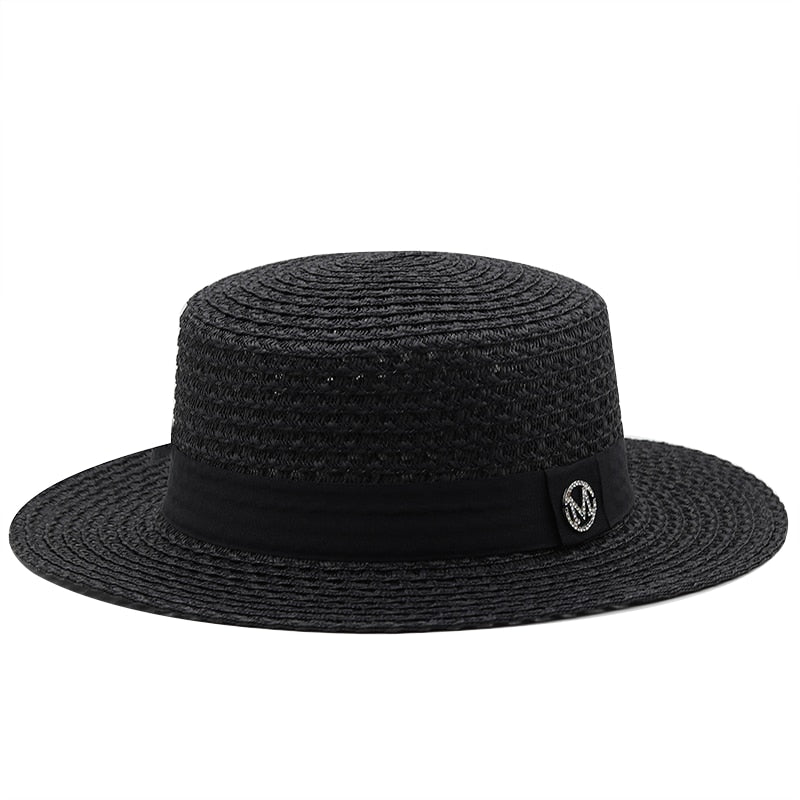 ROMINA Straw Boater Hat