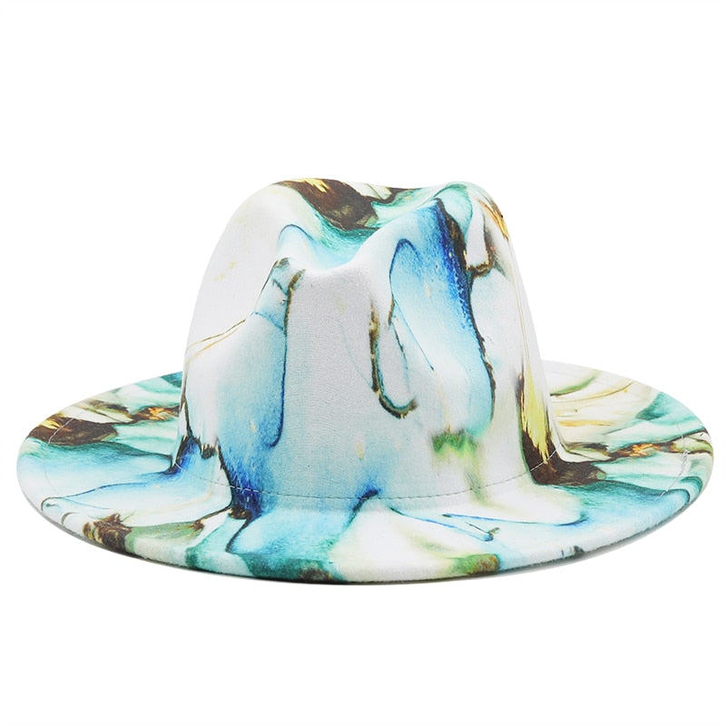 GRACELY Fedora Hat in White