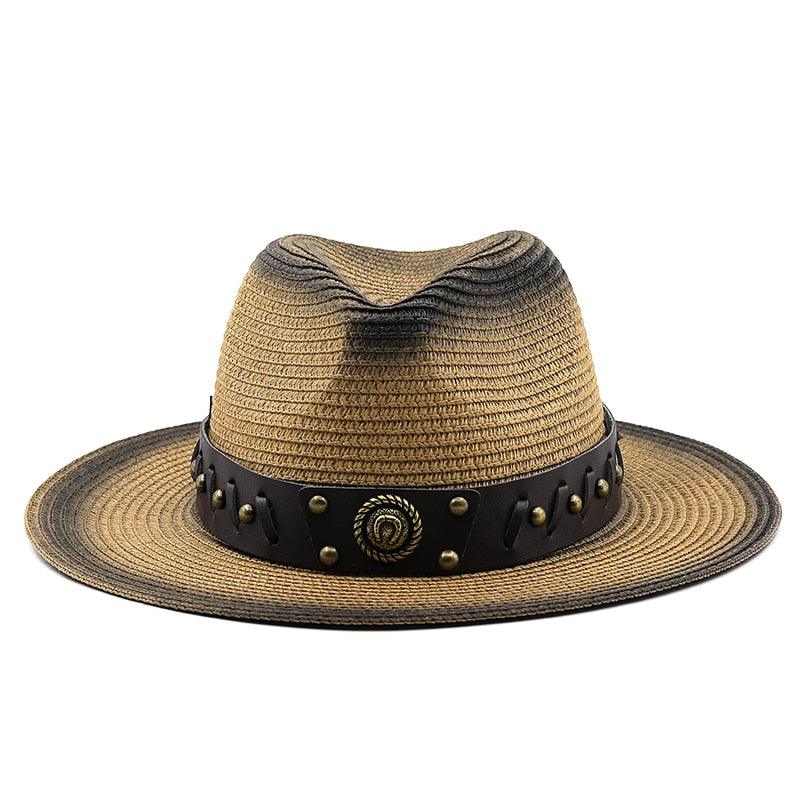 MARCUS Men's Straw Fedora Hat