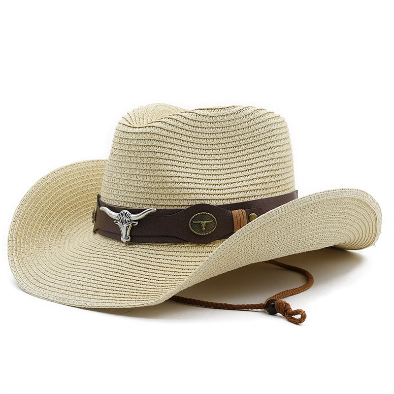 HAMMURABI Men's Straw Cowboy Hat