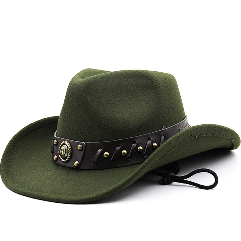 WENCESLAS Men's Felt Cowboy Hat